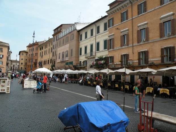  terrasses de restaurants, piazza Navona